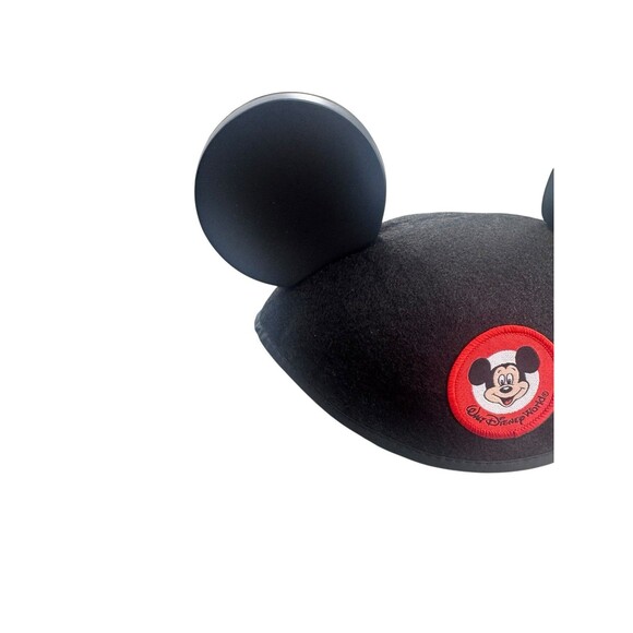 Mickey Mouse Ears Felt with Plastic Ears  Vintage from Disney World Size Infant - Picture 2 of 13